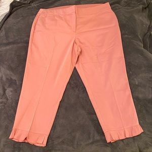 Lane Bryant “The Allie” Pink Cropped Pants
